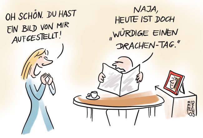 Ehefrau als drache