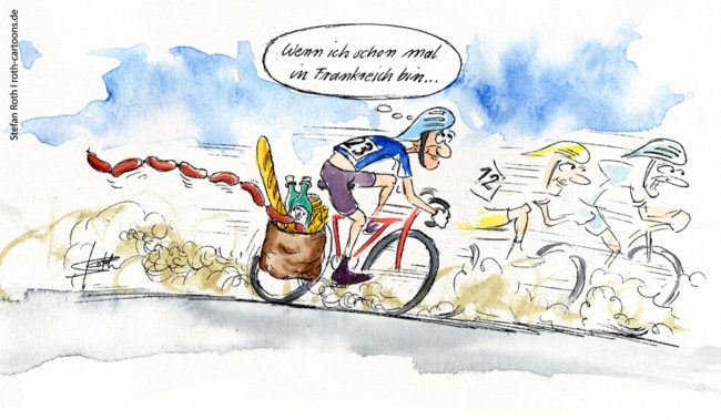 Cartoon Tour de France