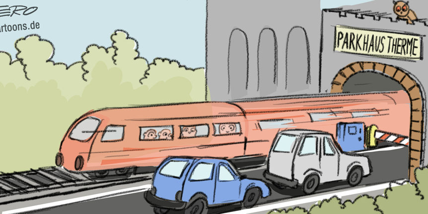 Parkhaus therme Cartoons, Comic, Karikaturen Parkhaus therme Cartoons, Comic, Karikaturen