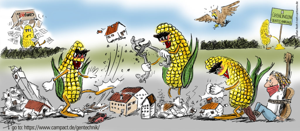 cartoon-karikatur-Comic Cartoon Genmais 1507 in Europa in Deutschland