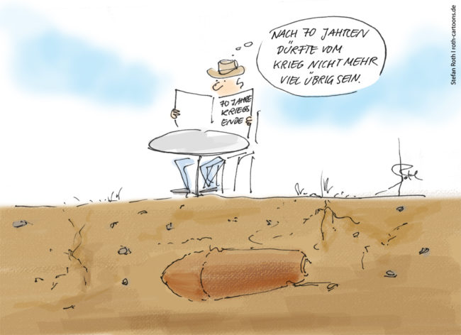 Karikatur Cartoon Kriegsende 1945