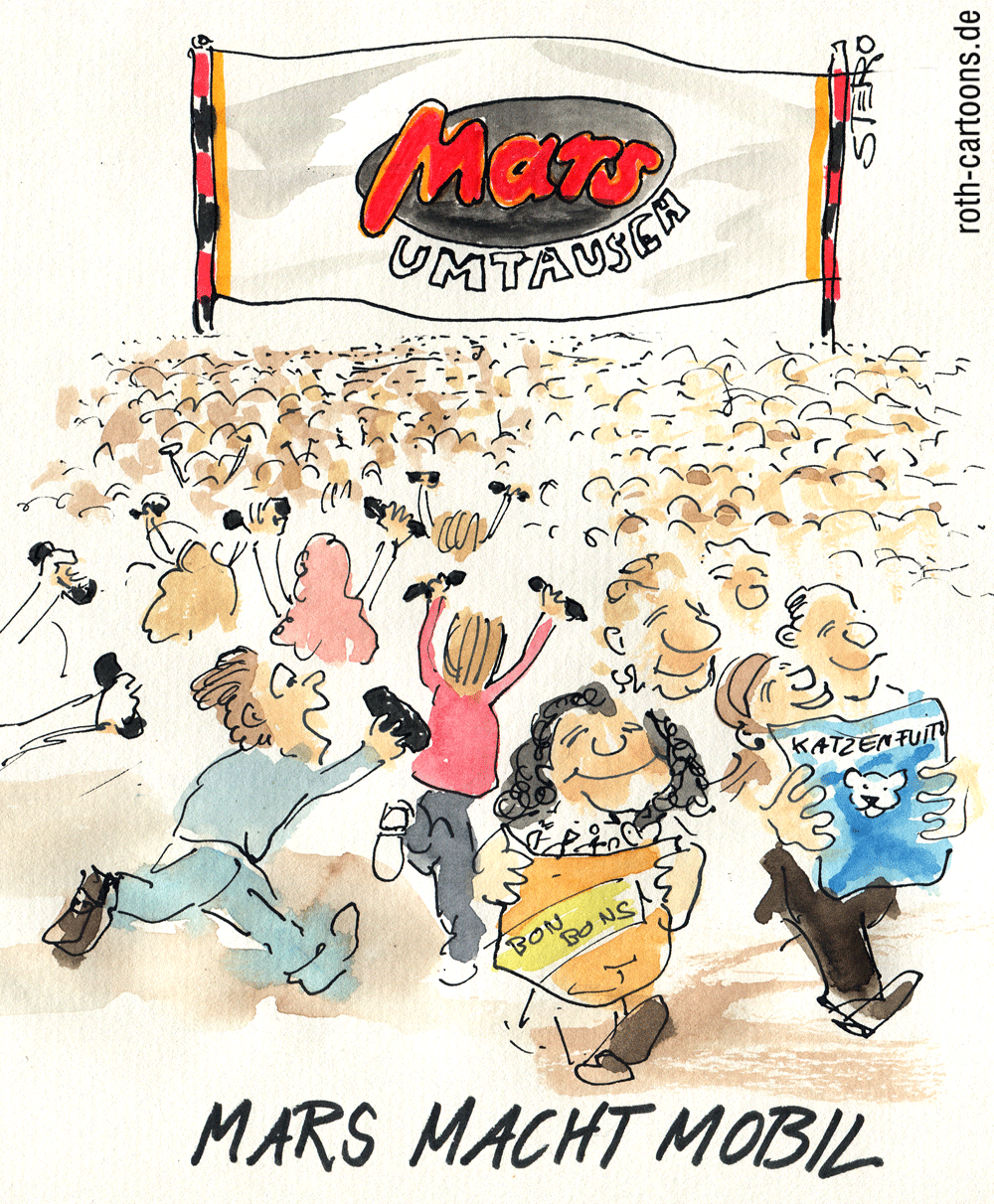 Cartoon/Karikatur zu MArs-Rückrufaktion 2016