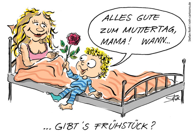 Freundin Mutter Cartoon Lutschen