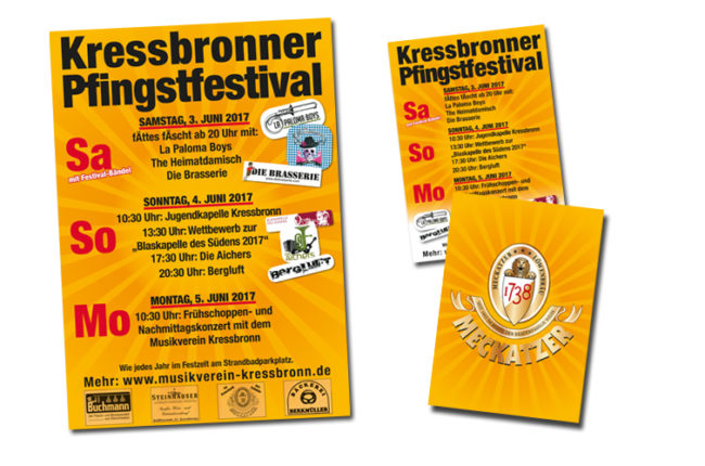 Plakat und Flyer Pfingstfest Kressbronn 2017