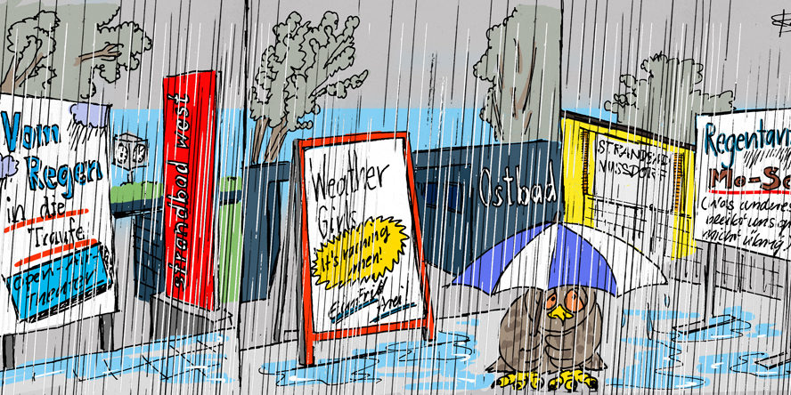 Sommer Cartoons, Comic, Karikaturen, Illustration, Grafik