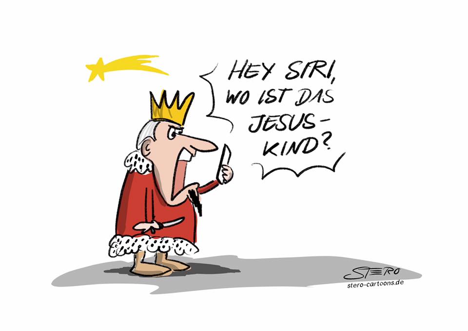 Herodes fragt siri nach dem Aufenthaltsort vom Jesuskind