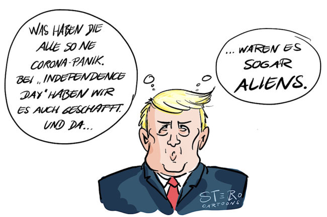 Trump-corona-notstand-cartoon-karikatur