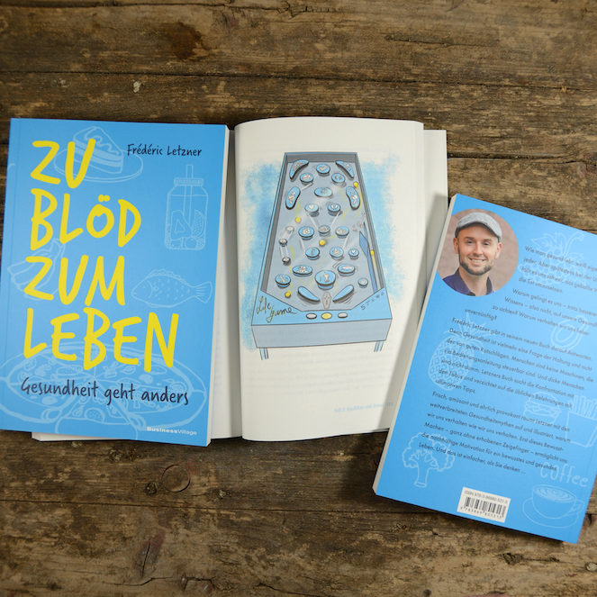 Buchillustraion für Frederic Letzner "zu blöd zum Leben"